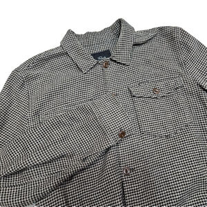 Rails Kerouac Mire Men's Shirt Jacket L Houndstooth Cotton Button Front Casual